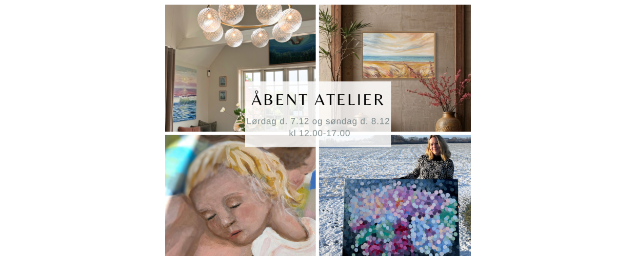 Åbent atelier d. 7. og 8. december 2024