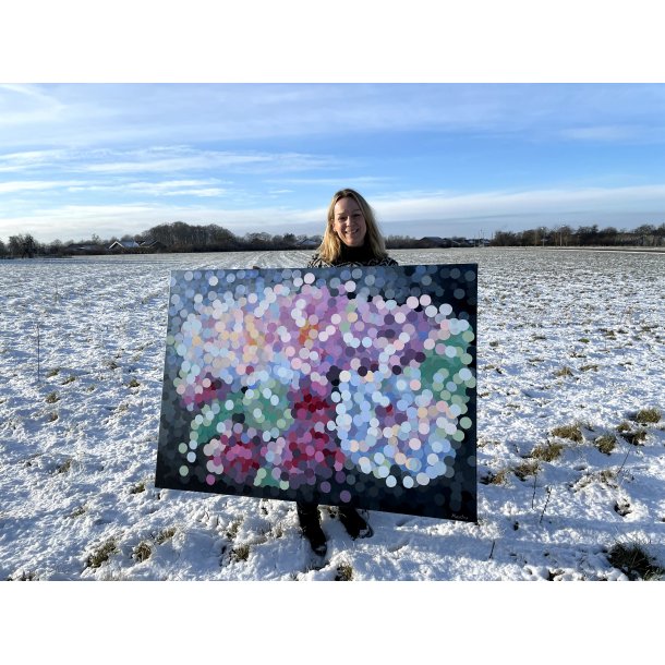 "Stilleben Winter Bloom" 140*100 cm LIGNENDE KAN BESTILLES KONTAKT artbymesch@gmail.com